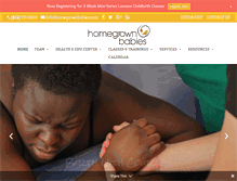Tablet Screenshot of homegrownbabies.com